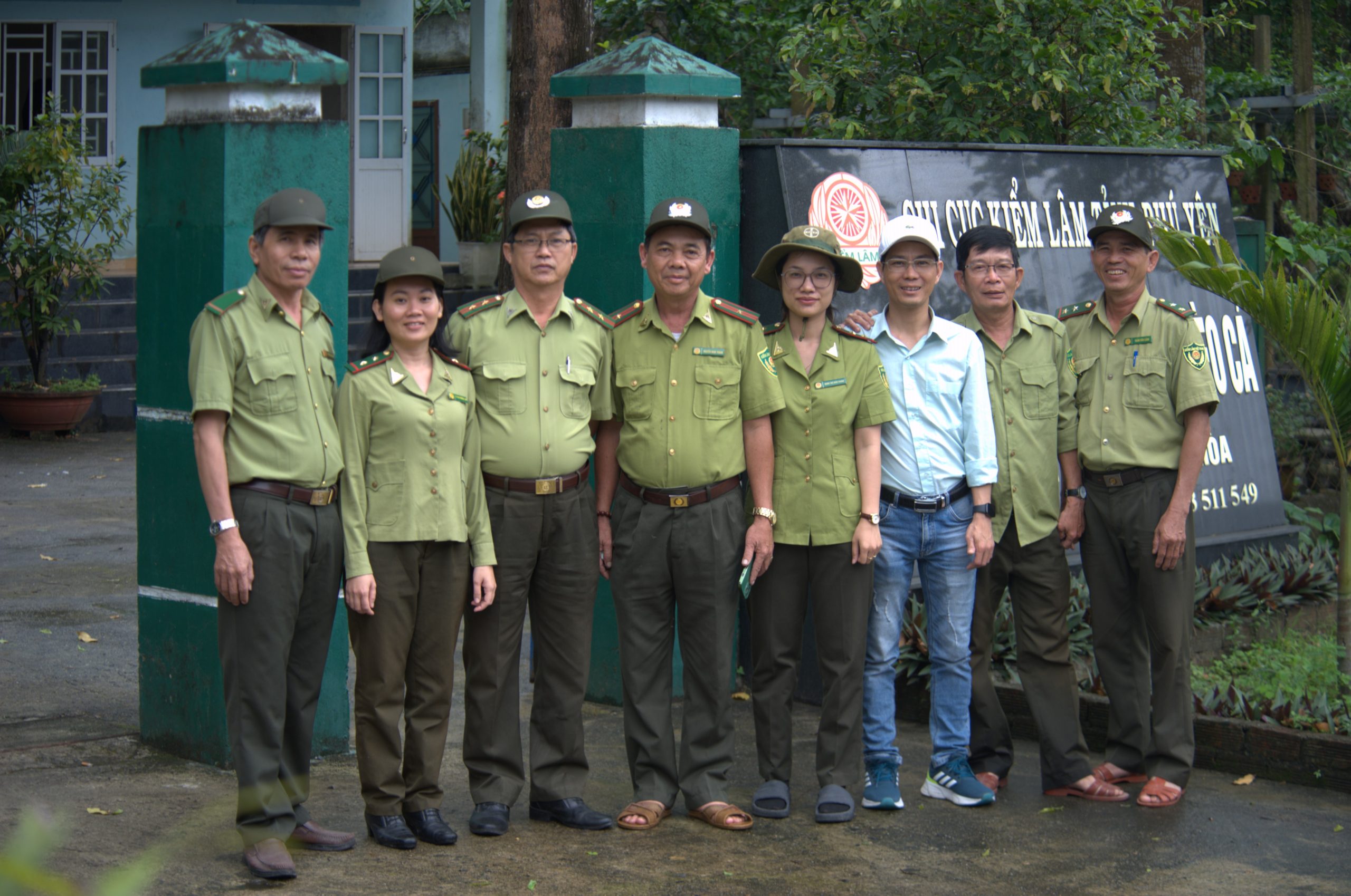 Forest Protection and Management staff from Deo Ca Special-use Forest Management Board participating in SMART training